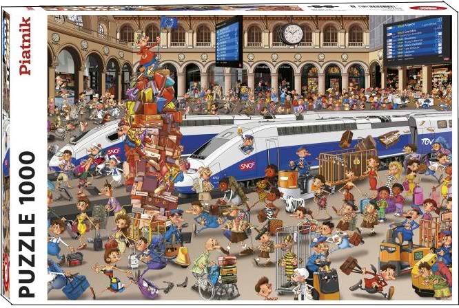 Пазлы (8+) Piatnik Железнодорожный вокзал 1000 эл. (PT-556746)