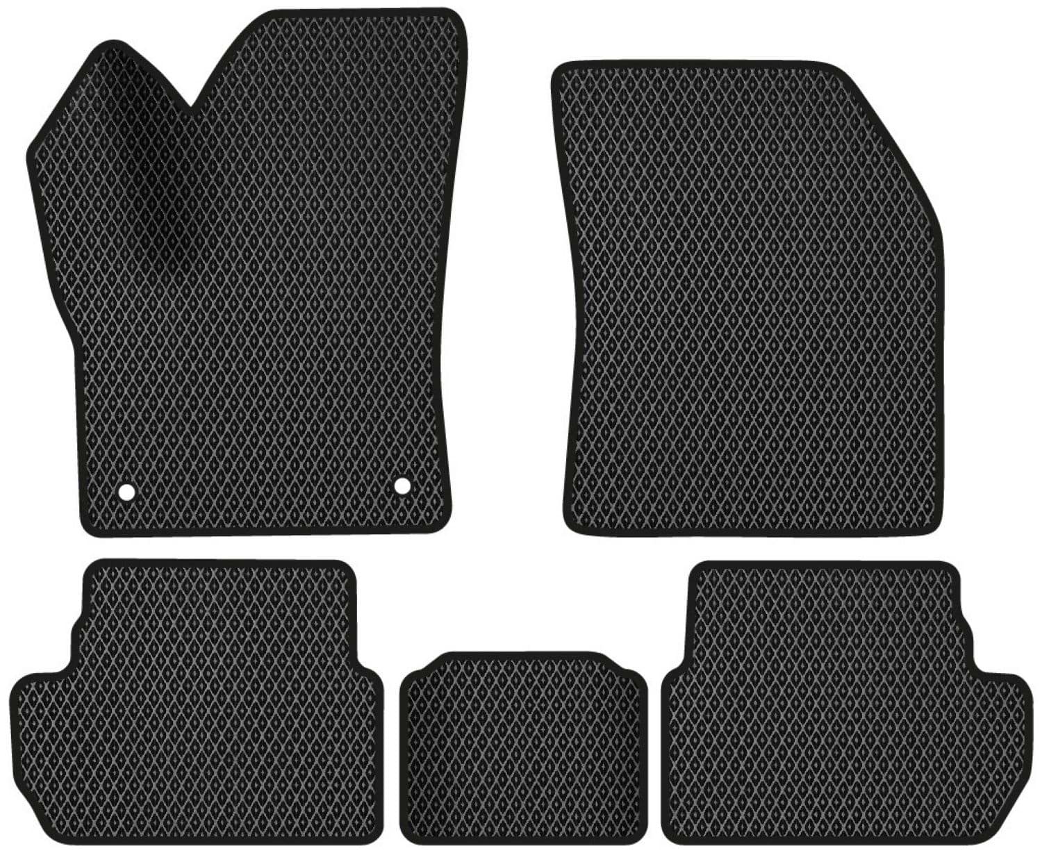 EVA коврики в салон авто EVAtech для 3008 (flat floor) Peugeot 2016 2 поколение SUV EU (PT12350CE5AV2RBB)