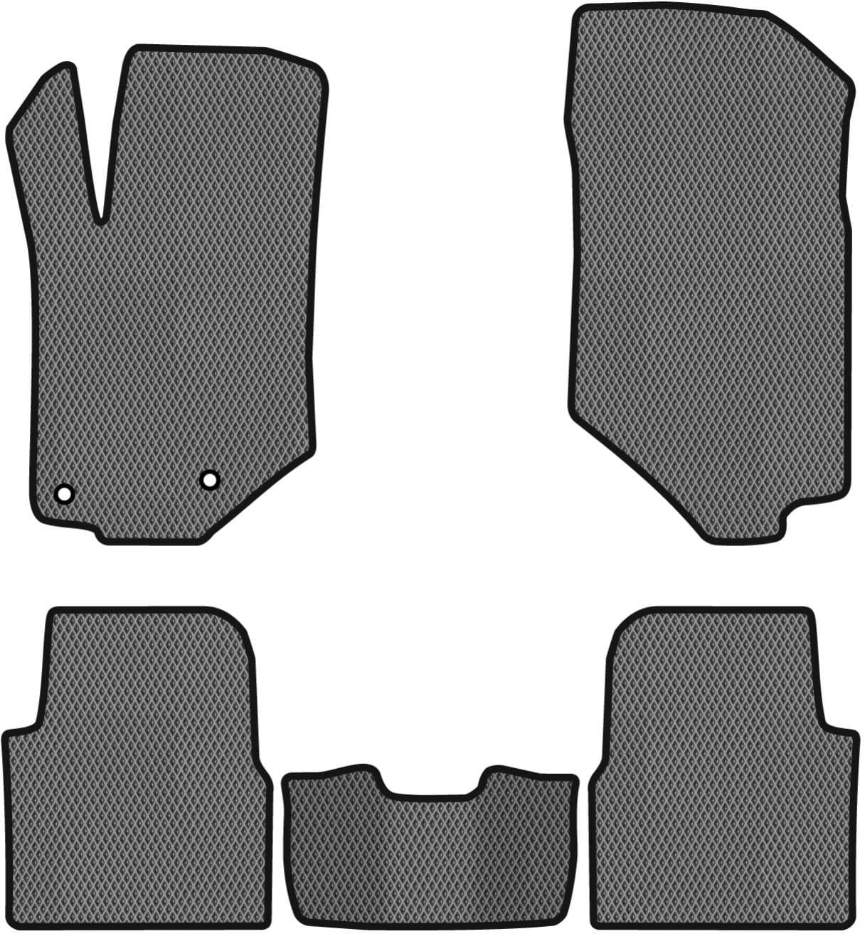 EVA коврики в салон авто EVAtech для 2008 Peugeot 2019 2 поколение SUV EU (PT12767CV5AV2RGB)