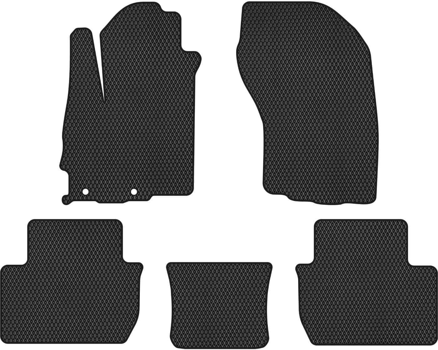 EVA коврики в салон авто EVAtech для 4007 Peugeot 2007-2013 1 поколение SUV EU (PT21496CV5RBB)