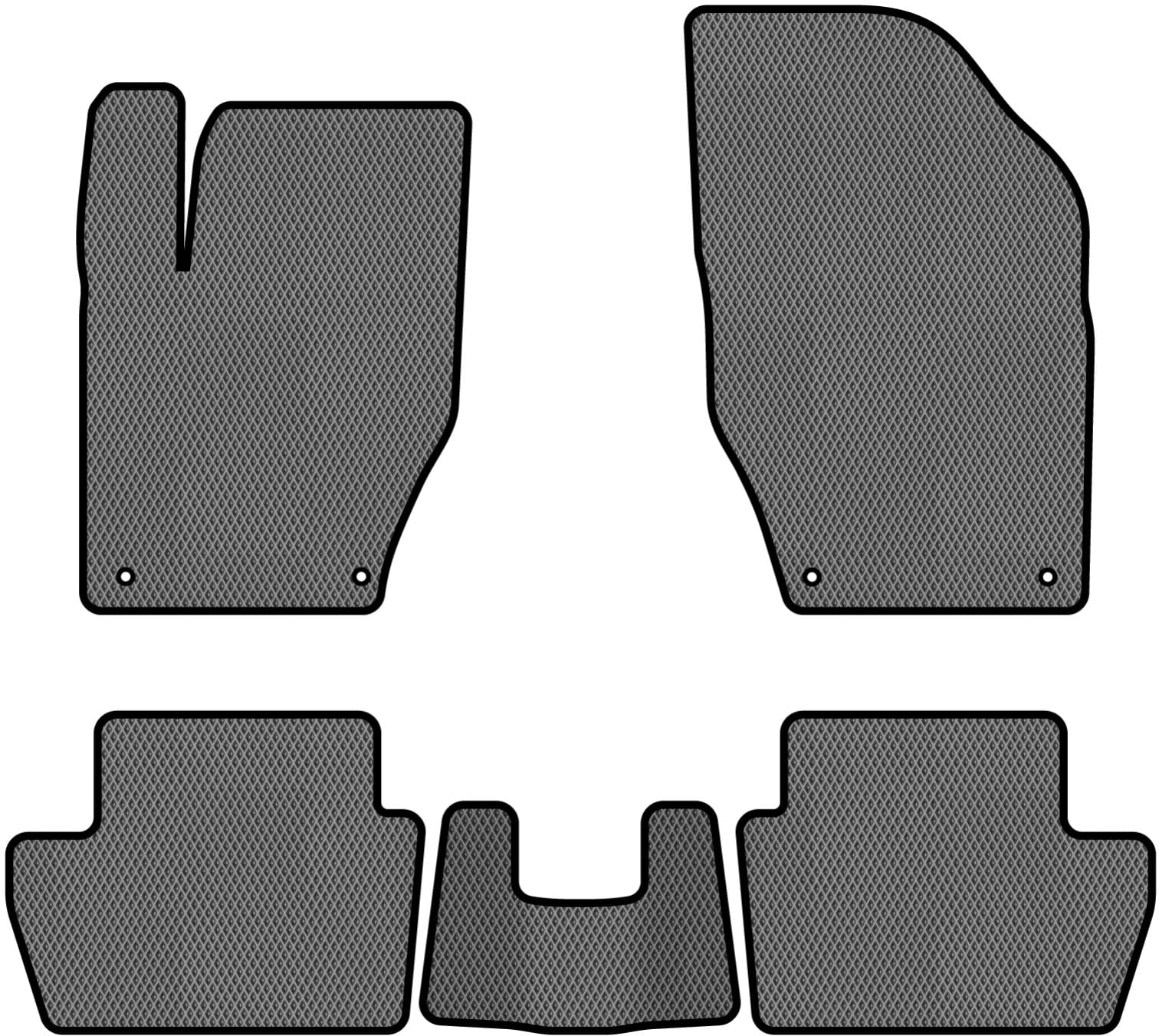 EVA коврики в салон авто EVAtech для 308 5-doors AT Peugeot 2007-2013 1 поколение Htb EU (PT3294CV5CP4RGB)