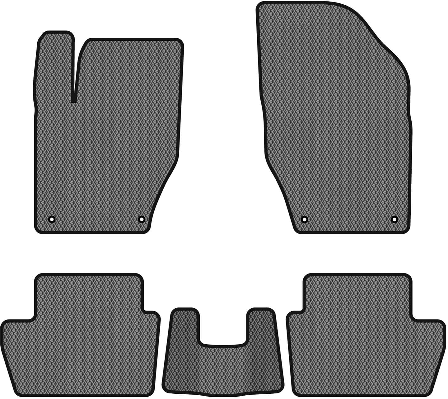 EVA коврики в салон авто EVAtech для 308 AT Peugeot 2007-2013 1 поколение Combi EU (PT3296CV5CP4RGB)