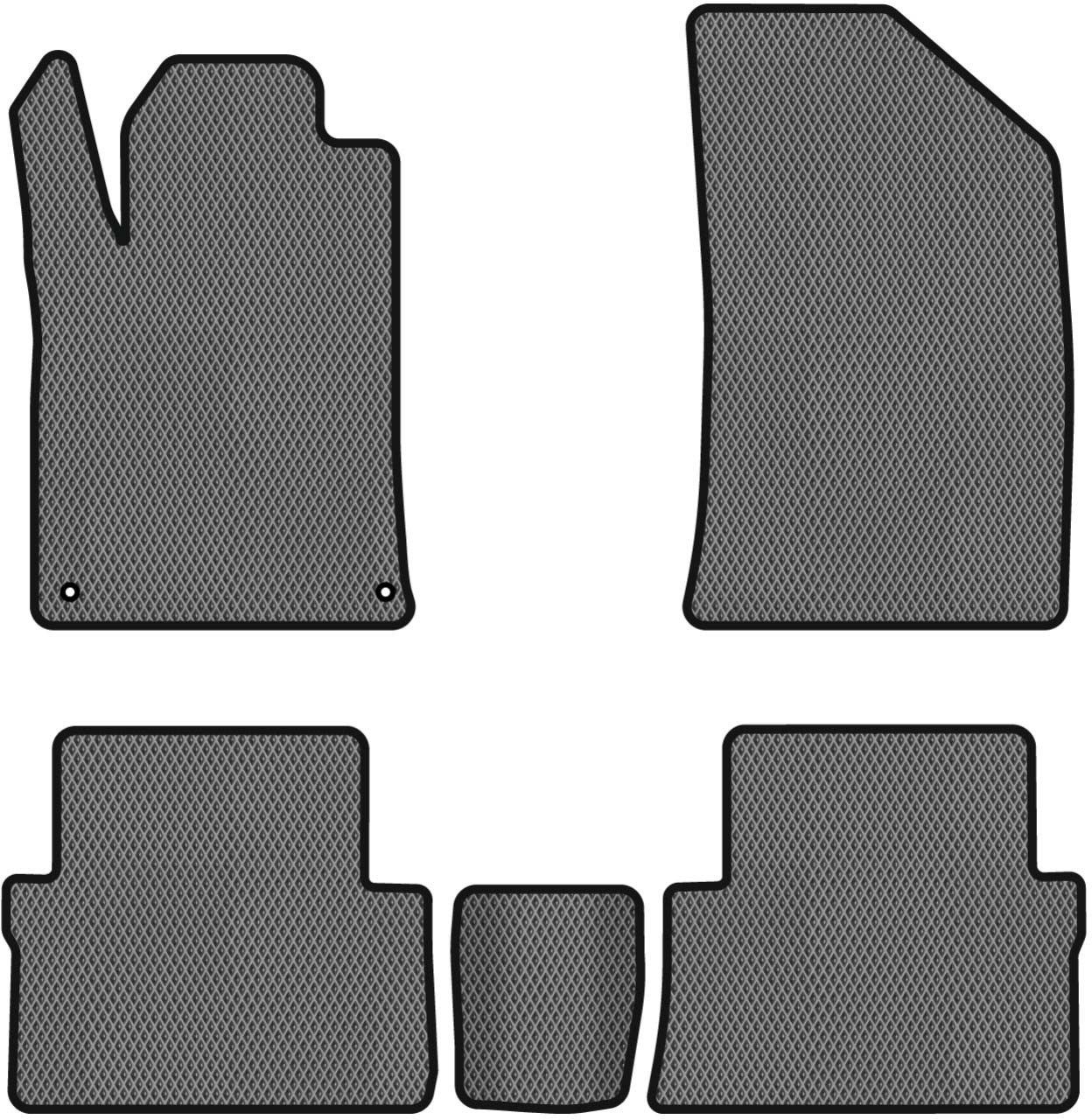 EVA коврики в салон авто EVAtech для 508 Peugeot 2010-2018 1 поколение Combi EU PT3705CV5CP2RGB