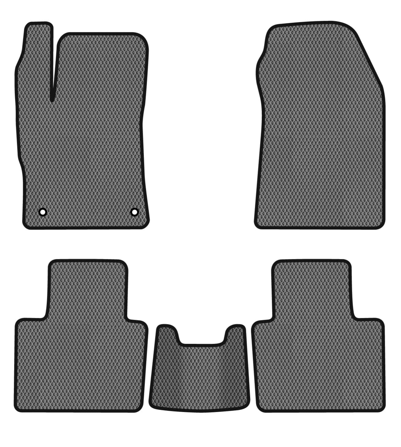 EVA коврики в салон авто EVAtech для 408 (P54) Peugeot 2022 3 поколение Liftback EU PT43763C5AV2RGB