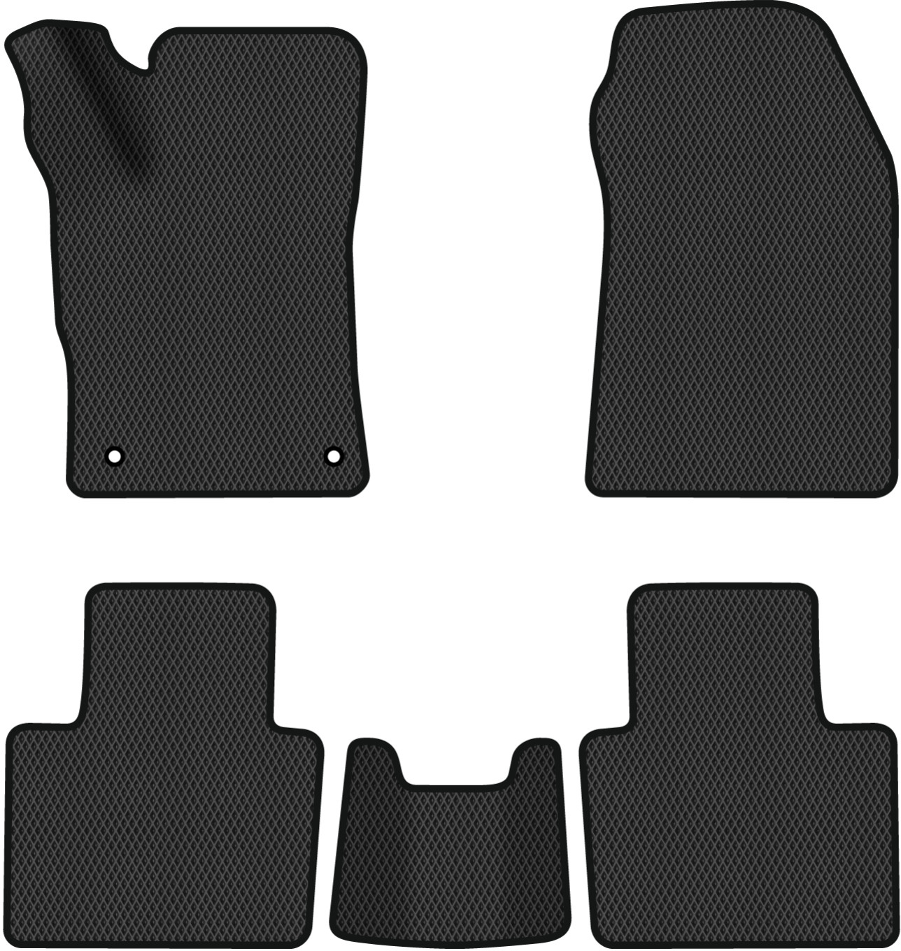 EVA коврики в салон авто EVAtech для 408 (P54) Peugeot 2022 3 поколение Liftback EU PT43763CD5AV2RBB