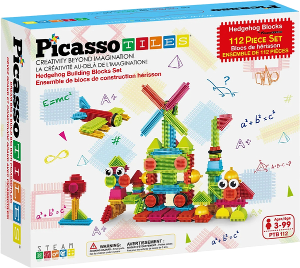 Фото - Пластиковый конструктор Picasso Tiles HEDGEHOG BUILDING BLOCKS SET 112 деталей (22631)