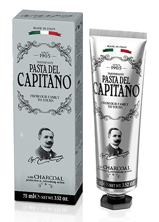 Зубна паста Pasta Del Capitano Charcoal з вугіллям 75 мл (PTPCh75) - Фото 1