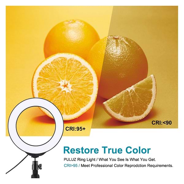 Фото - Набір для блогера Puluz USB LED Lamp 4.7" PKT3031 + настольный штатив