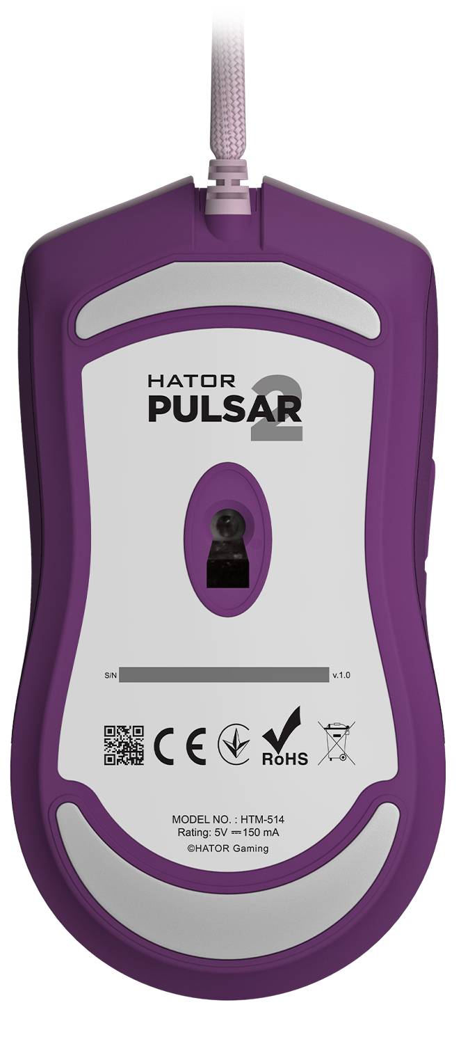 Фото - Мышь проводная игровая Hator Pulsar 2 Lilac (HTM-514)