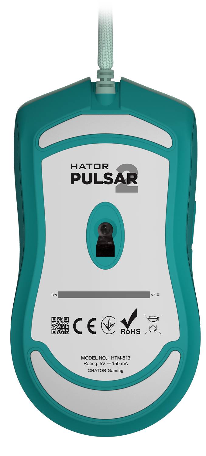 Фото - Миша дротова ігрова Hator Pulsar 2 Mint (HTM-513)