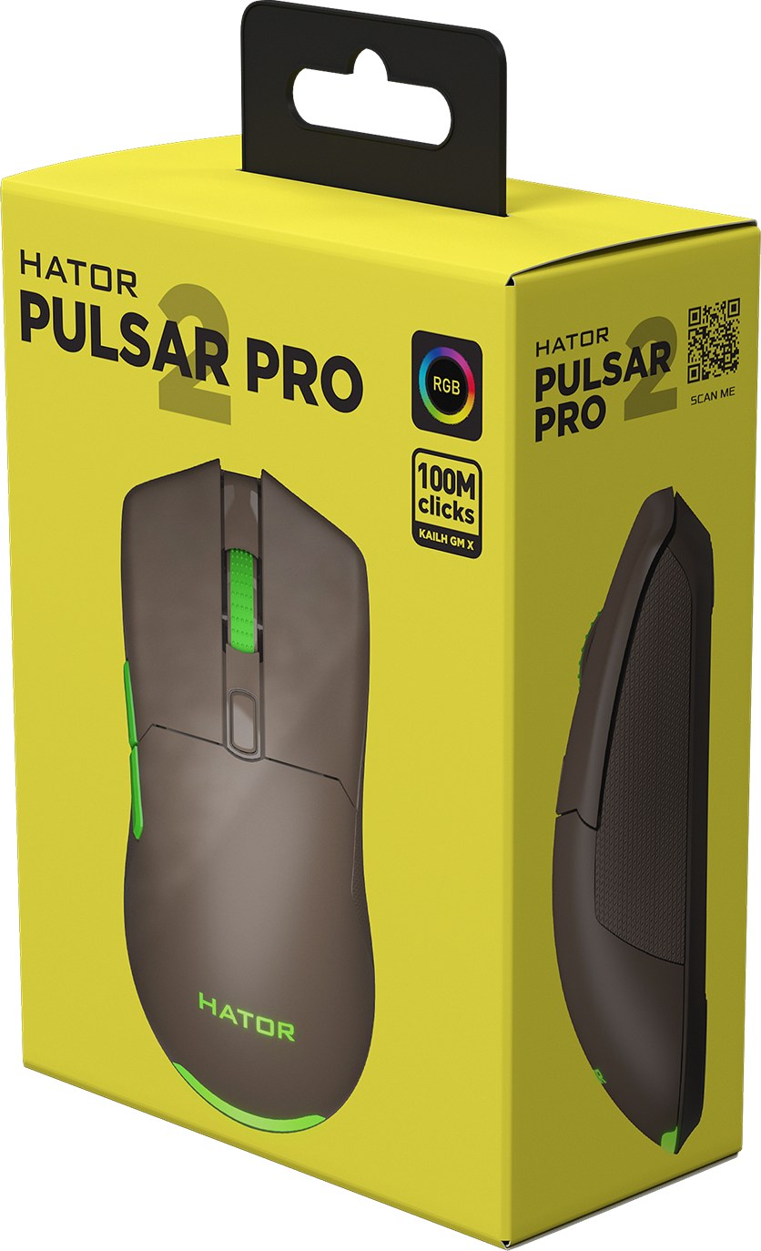 Фото - Миша дротова ігрова Hator Pulsar 2 PRO (HTM-527) Choco