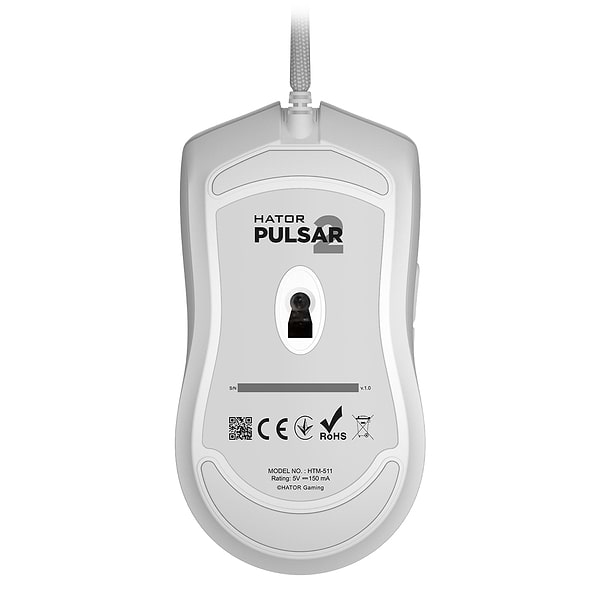 Фото - Мышь проводная игровая Hator Pulsar 2 USB White (HTM-511)