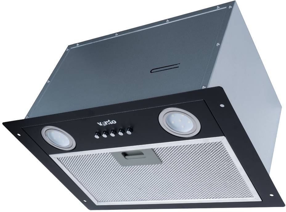 Вытяжка встраиваемая Ventolux PUNTO 42 BK (700) PB - Фото 1