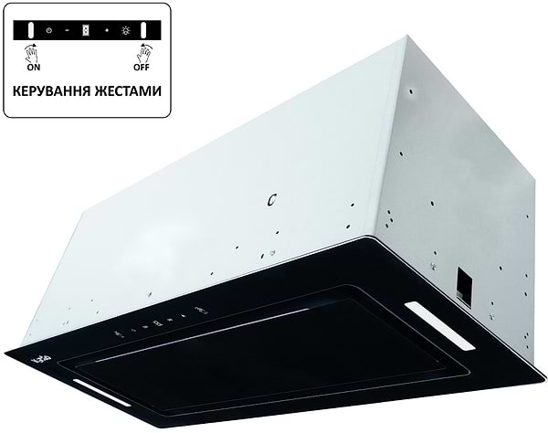 Фото - Вытяжка встраиваемая Ventolux PUNTO 72 BG (1200) TC MS