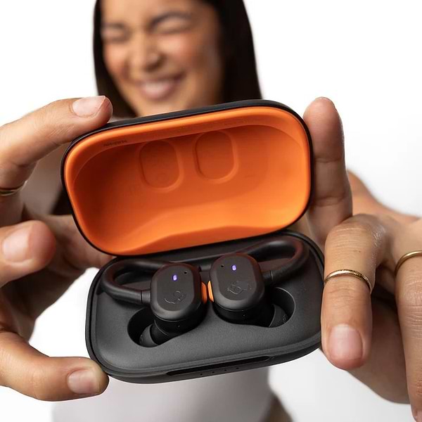 Фото - Навушники вкладиші бездротові TWS Skullcandy TW Push Active True Black/Orange (S2BPW-P740)