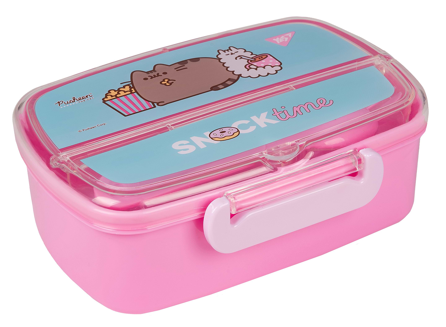 Ланч-бокс YES Pusheen 750 мл з приладдям (708161) - Фото 1