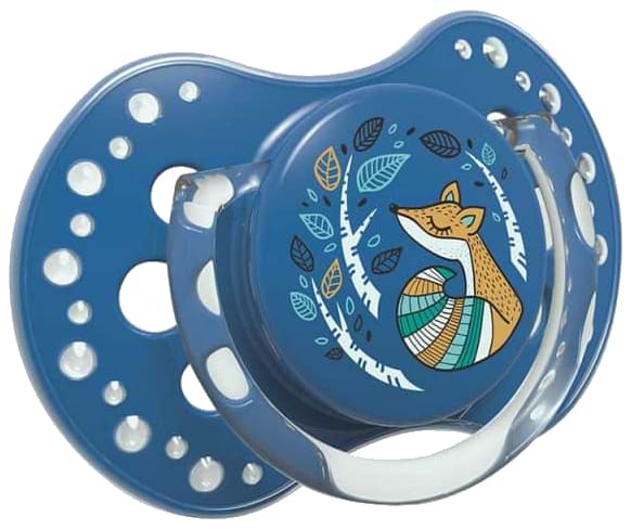 Симетрична пустушка Lovi Folky силиконовая, 2 шт.  (22/841boy) - Фото 1