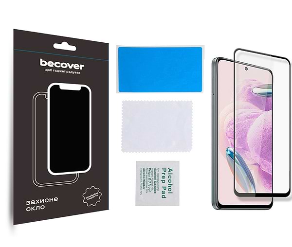 Фото - Захисне скло для смартфону BeCover Xiaomi Redmi Note 12S Black (709751)