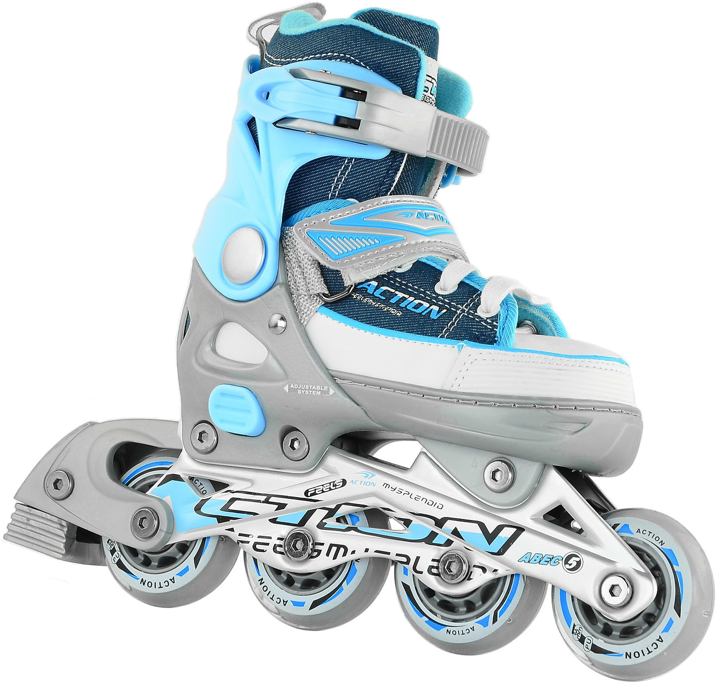 Ролики Action KIRE Blue 33-36 (PW-126B-13-2BLUE/33-36)