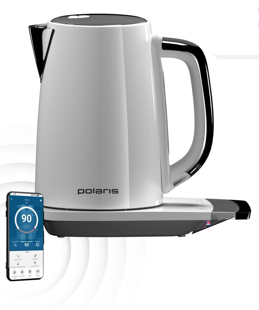 Електричний чайник Polaris PWK 1755 CAD IQ Home White
