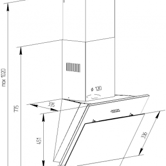 Фото - Вытяжка декоративная Pyramida NR-MG 60 M BL