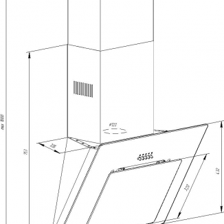 Фото - Витяжка декоративна Pyramida NR 60 M WH