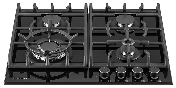 Фото - Варильна поверхня  газова Pyramida PFG 647 Black Luxe