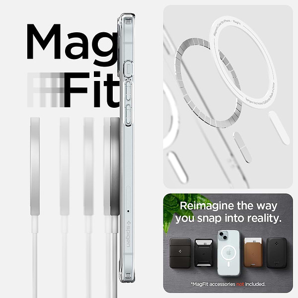 Фото - Чехол для смартфона Spigen for Apple iPhone 15 Plus Ultra Hybrid MagFit, White (ACS06660)
