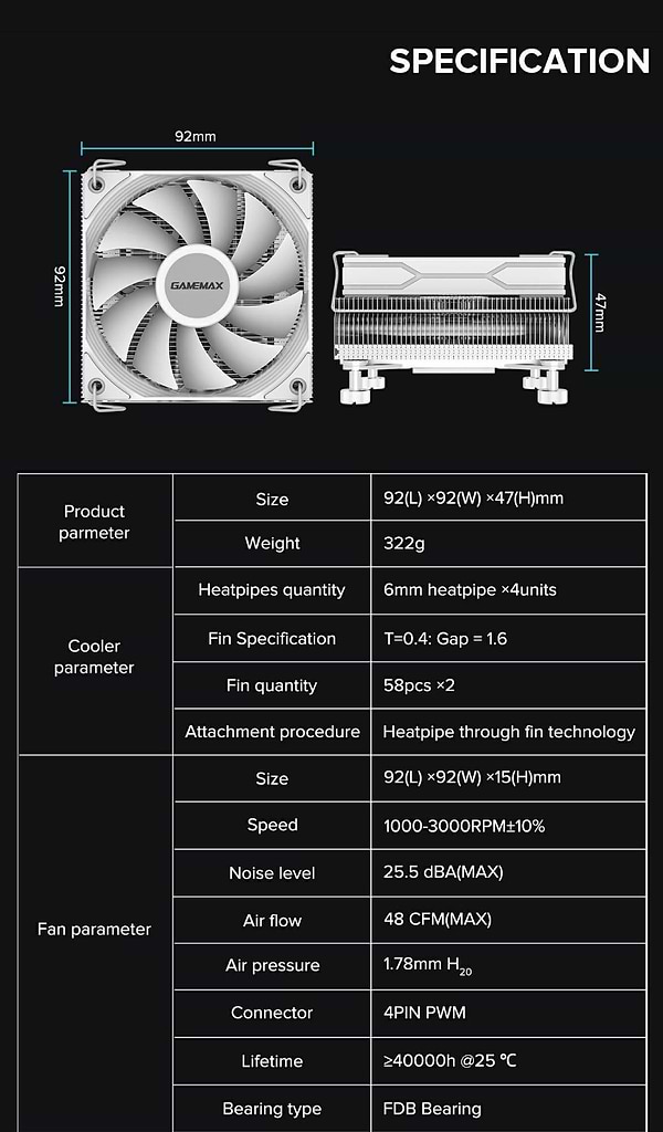 Фото - Процессорный кулер Gamemax Ice Surface Black