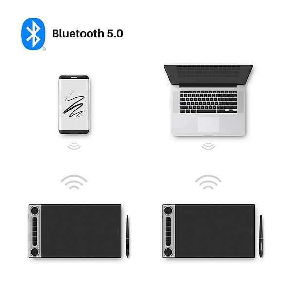 Фото - Графический планшет Huion Inspiroy Dial 2 Q630M + перчатка