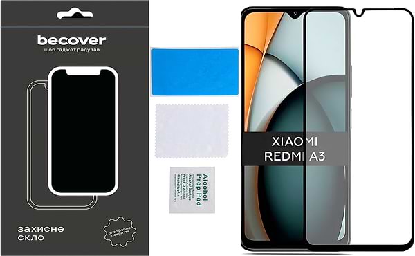 Фото - Захисне скло для смартфону BeCover Xiaomi Redmi A3 4G Black (711227)