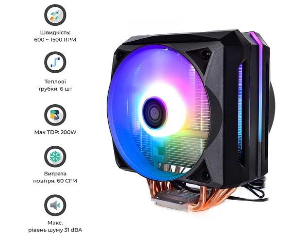 Фото - Процесорний кулер QUBE QB-OL1100