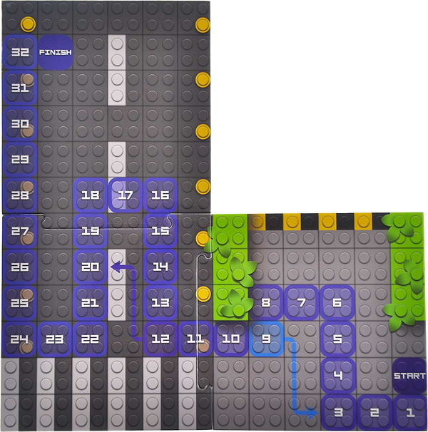 Фото - Пластиковий конструктор qbee "Block&Steps: Поліцейський патруль" + ходилка і меморі гра 3в1, 94дет.  (QB300-002)