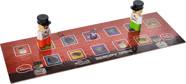 Фото - Пластиковий конструктор qbee "Block&Steps: Мототрек" + ходилка і меморі гра 3в1, 40дет.  (QB300-103)