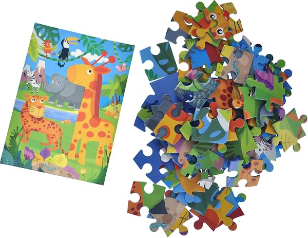 Фото - Пазлы (3-4 года) qbee 70 эл. "Зоодрузья" (QB400-006)