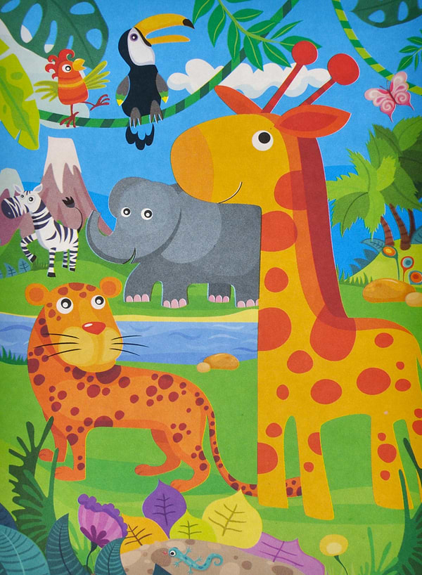 Фото - Пазлы (3-4 года) qbee 70 эл. "Зоодрузья" (QB400-006)