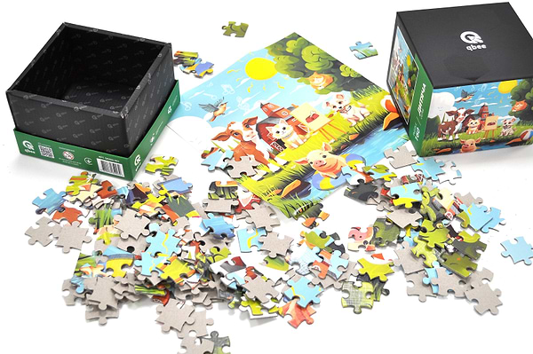 Фото - Пазли (8 +) qbee 160 эл. Дитяча серія - "Тваринки приятелі" (QB500-003)