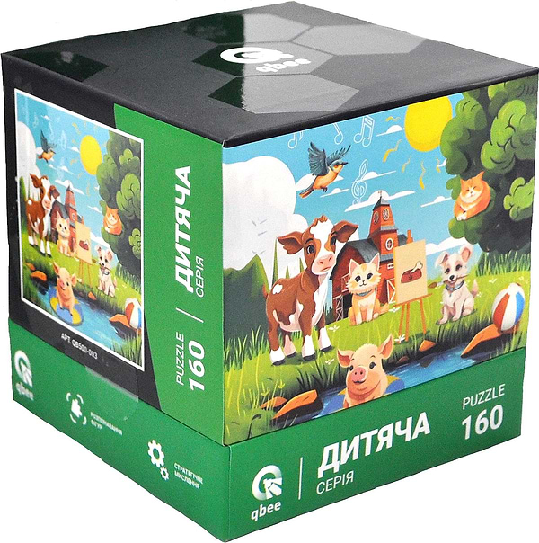 Фото - Пазли (8 +) qbee 160 эл. Дитяча серія - "Тваринки приятелі" (QB500-003) Фото - Пазли (8 +) qbee 160 эл. Дитяча серія - "Тваринки приятелі" (QB500-003)