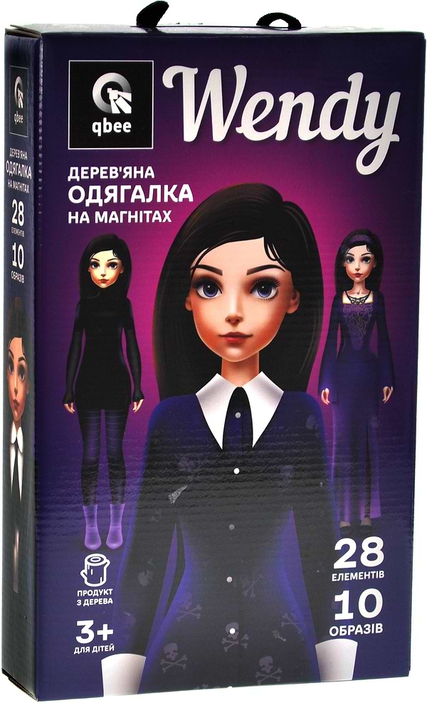 Фото - Настольная игра (3-4 года) qbee Деревянная одежда "Wendy" (QB600-010)