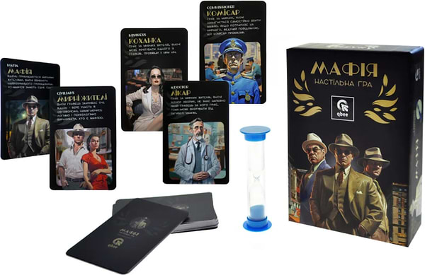 Фото - Настольная игра (8+) qbee Мафия с песочными часами (QB701-001)