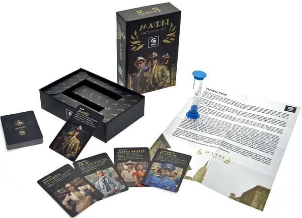 Фото - Настольная игра (8+) qbee Мафия с песочными часами (QB701-001)