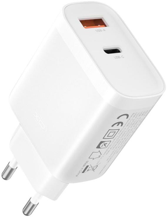Фото - Уценка - Сетевое зарядное устройство XO PD30W/QC18W 1USB-C+1USB-A fast charging (XO-QC16)