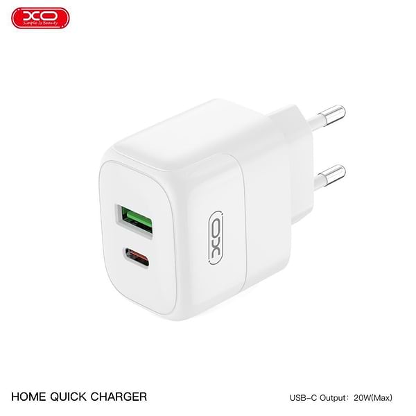 Фото - Уценка - Сетевое зарядное устройство XO PD30W/QC18W 1USB-C+1USB-A fast charging (XO-QC16)