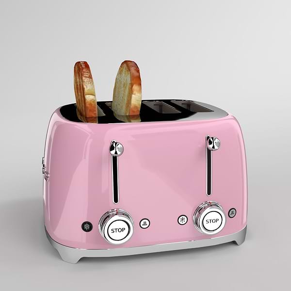 Фото - Тостер Smeg TSF03PKEU
