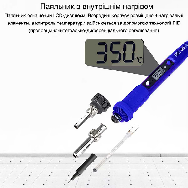 Фото - Паяльник INSPIRE набор QH908BLU-6TK-BD-EU