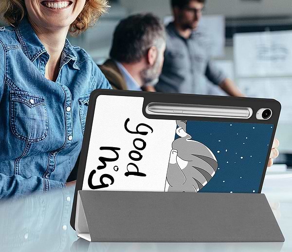 Фото - Чехол для планшета BeCover Flexible TPU Mate for Samsung Galaxy Tab S9 (SM-X710/SM-X716)/S9 FE (SM-X510/SM-X516B) 11.0" Good Night (712535)