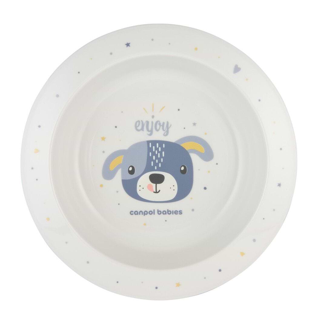Тарілка обідня Canpol babies CUTE ANIMALS - блакитна (4/412_blu2)