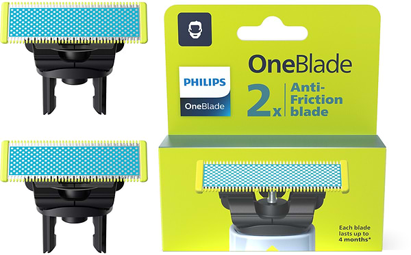Фото - Сменные лезвия для бритвы Philips OneBlade 2 шт. (QP225/50)