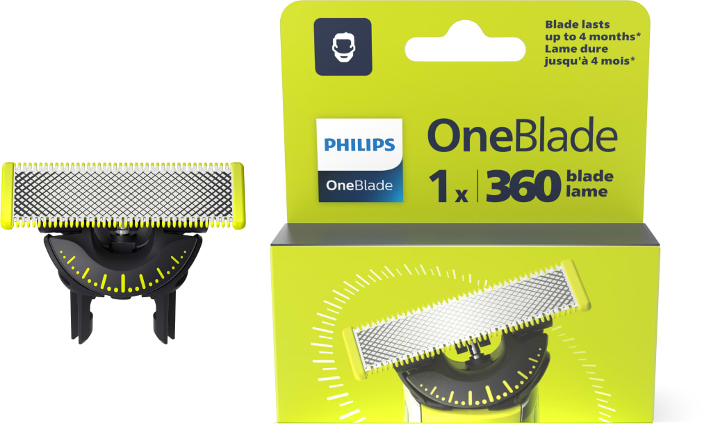 Змінні леза для тримера Philips OneBlade 360 QP410/50 (1 шт)