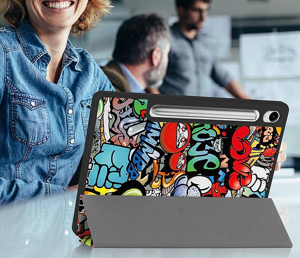 Фото - Чехол для планшета BeCover Flexible TPU Mate for Samsung Galaxy Tab S9 (SM-X710/SM-X716)/S9 FE (SM-X510/SM-X516B) 11.0" Graffiti (712534)